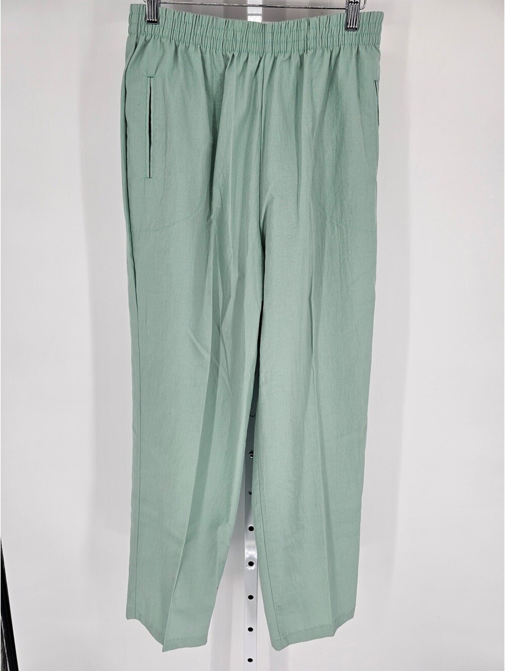 Vintage 1990s Cricket Lane Womens Sz 14 Pull On Dress Pants Sage Green